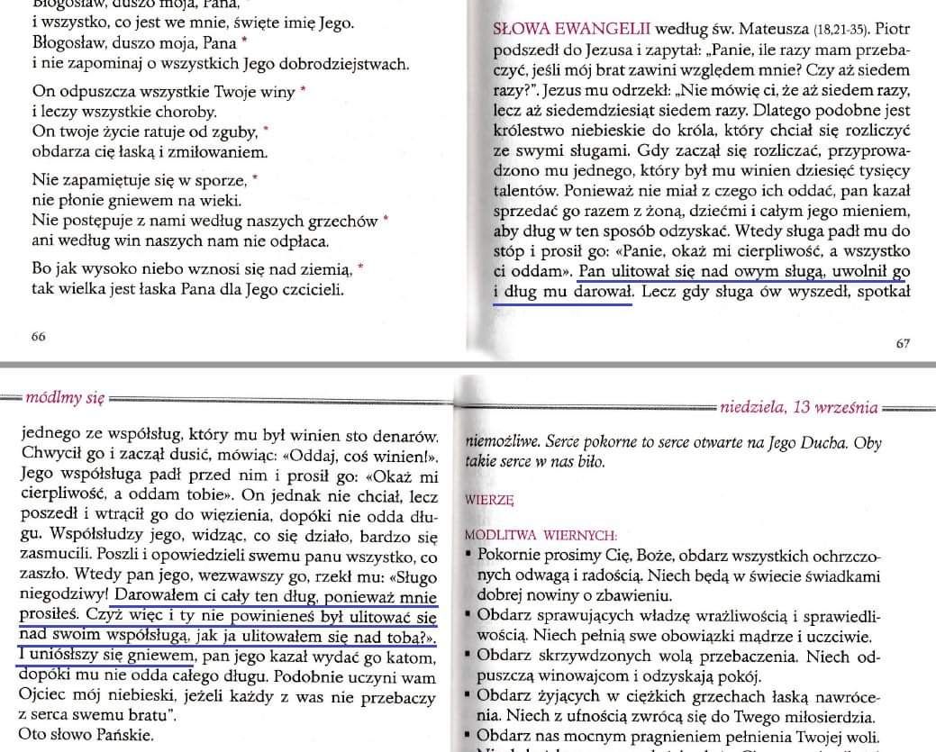 Boża lekcja miłosierdzia (Mt 18,21-35)