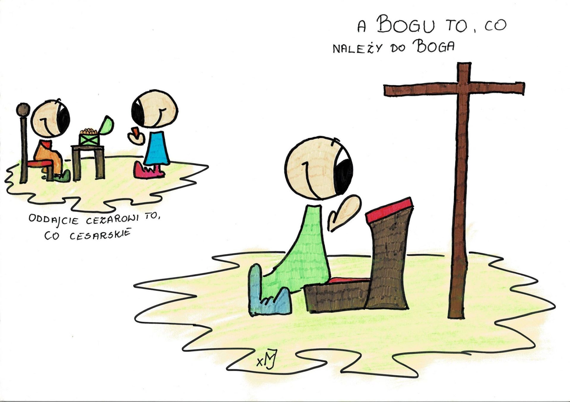 Oddajcie cezarowi to, co należy do cezara, a Bogu to, co należy do Boga