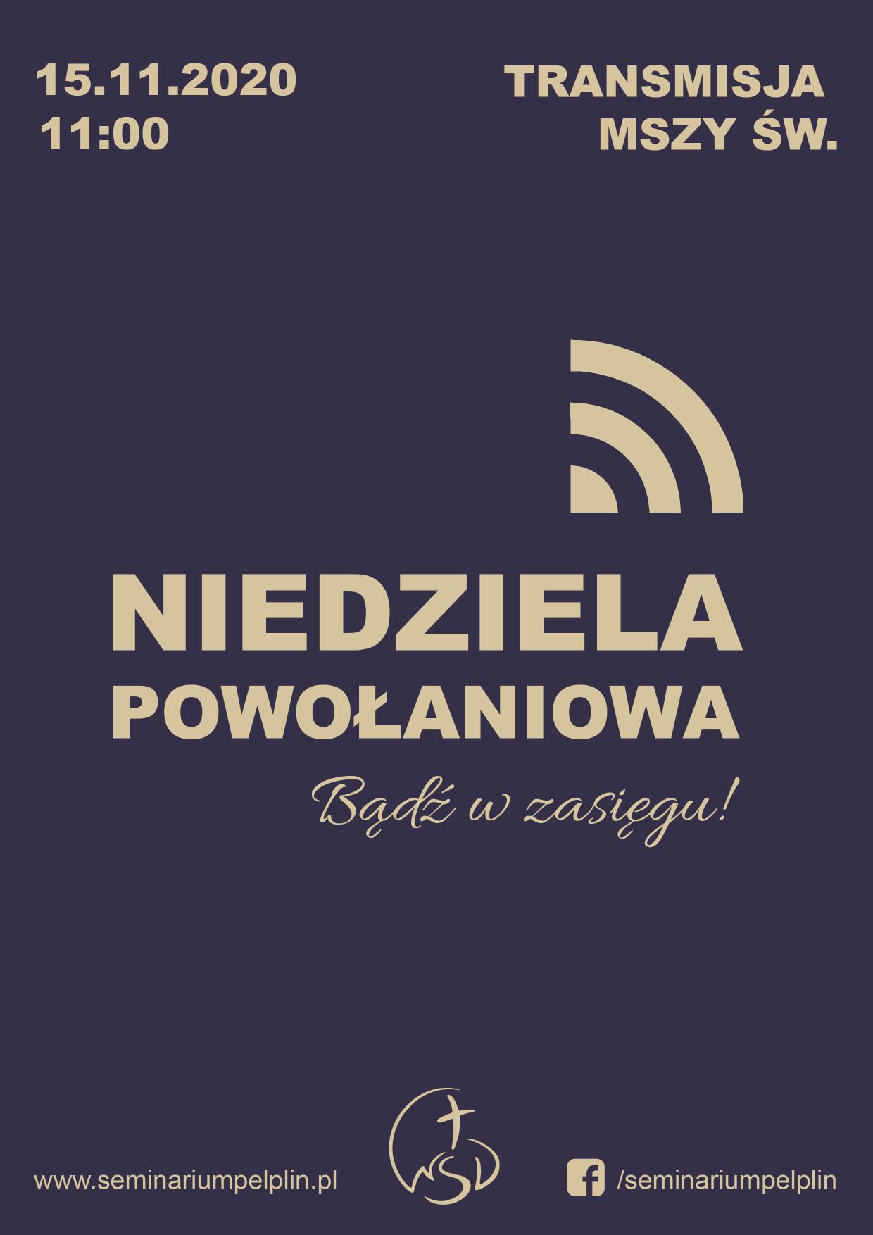 Transmisja Mszy Świętej o powołania z WSD w Pelplinie