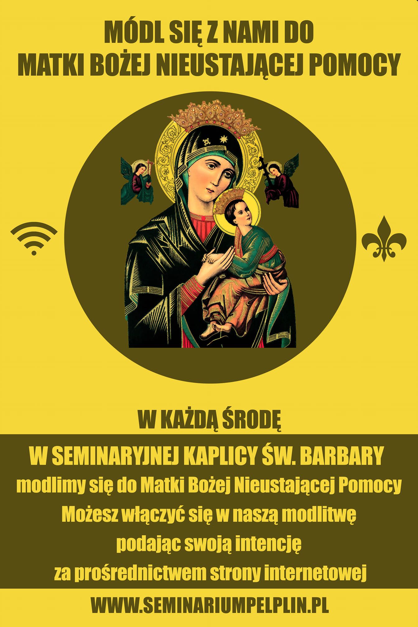Klerycy WSD w Pelplinie zapraszają do składania intencji na nowennę do Matki Bożej Nieustającej Pomocy
