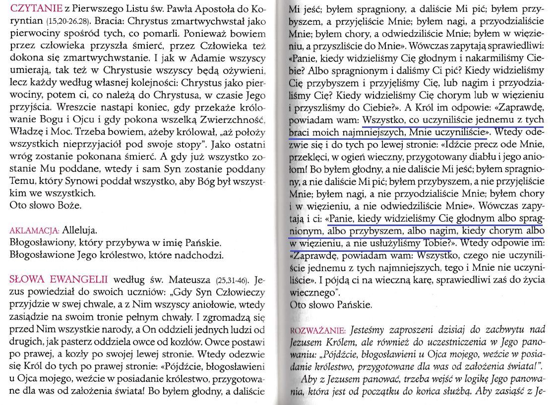 Gdzie jest Bóg? A gdzie ja jestem? (Mt 25,31-46)