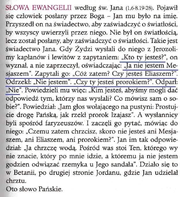 Wiedzieć, kim nie jestem (J 1,6-8.19-28)