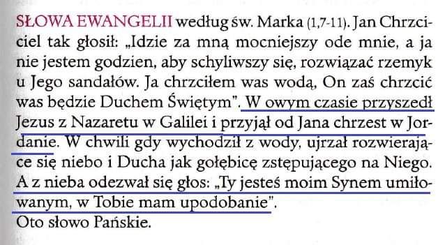 Chrzest jako przełom (Mk 1,7-11)