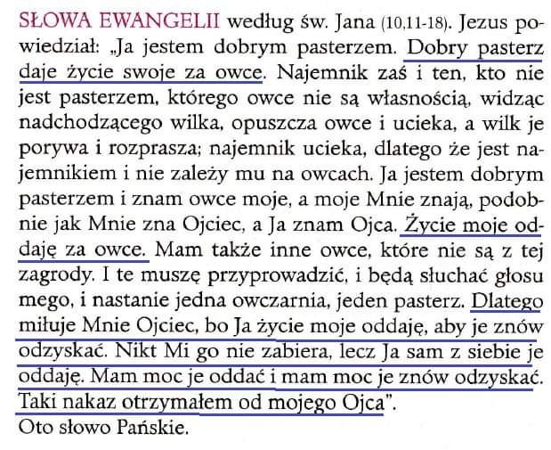 Po czym poznać „dobrego pasterza”? (J 10,11-18)
