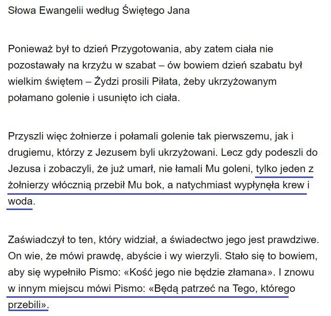 „Będą patrzeć na Tego, którego przebili” (J 19,31-37)