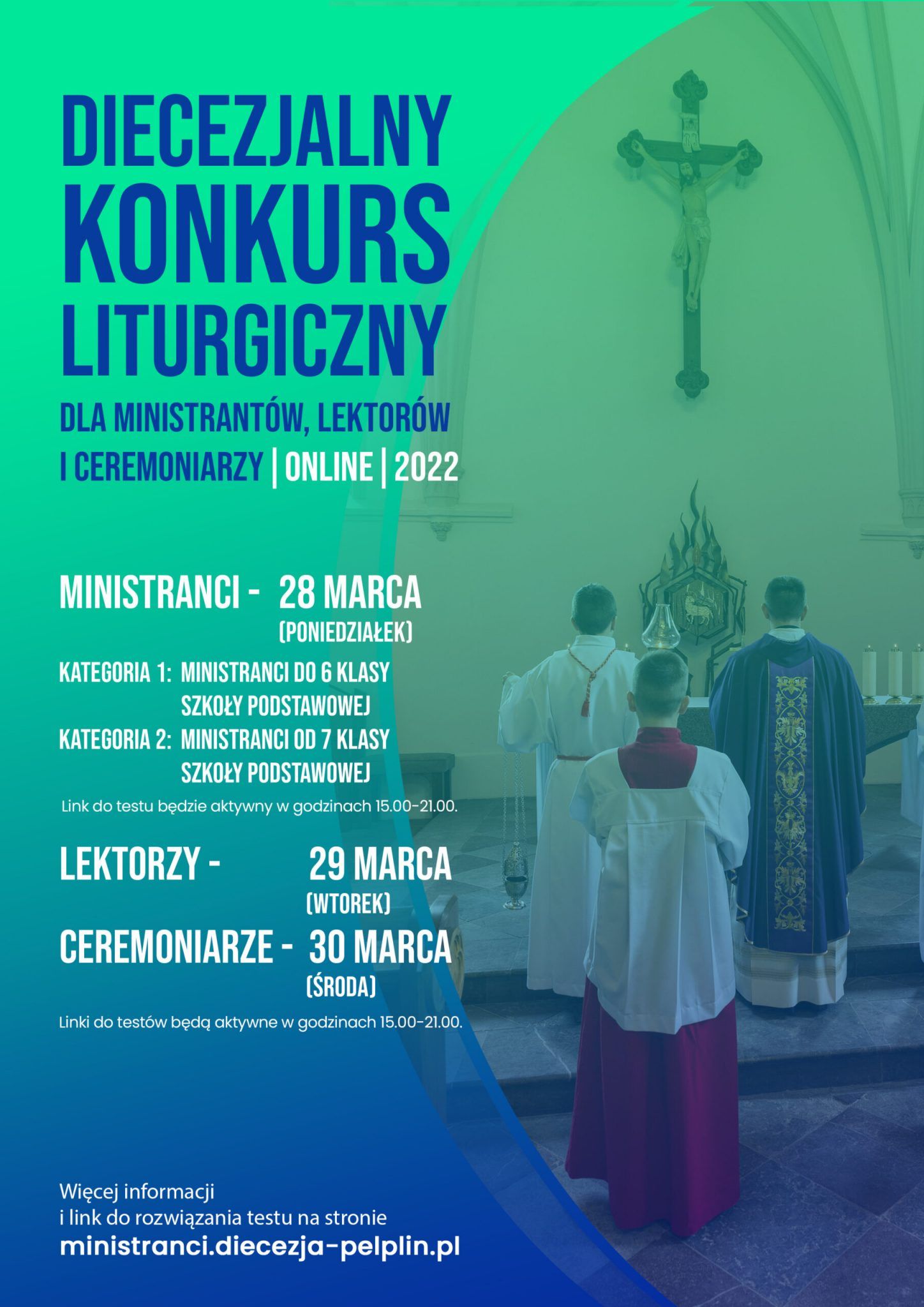 DIECEZJALNY KONKURS LITURGICZNY DLA MINISTRANTÓW, LEKTORÓW I CEREMONIARZY