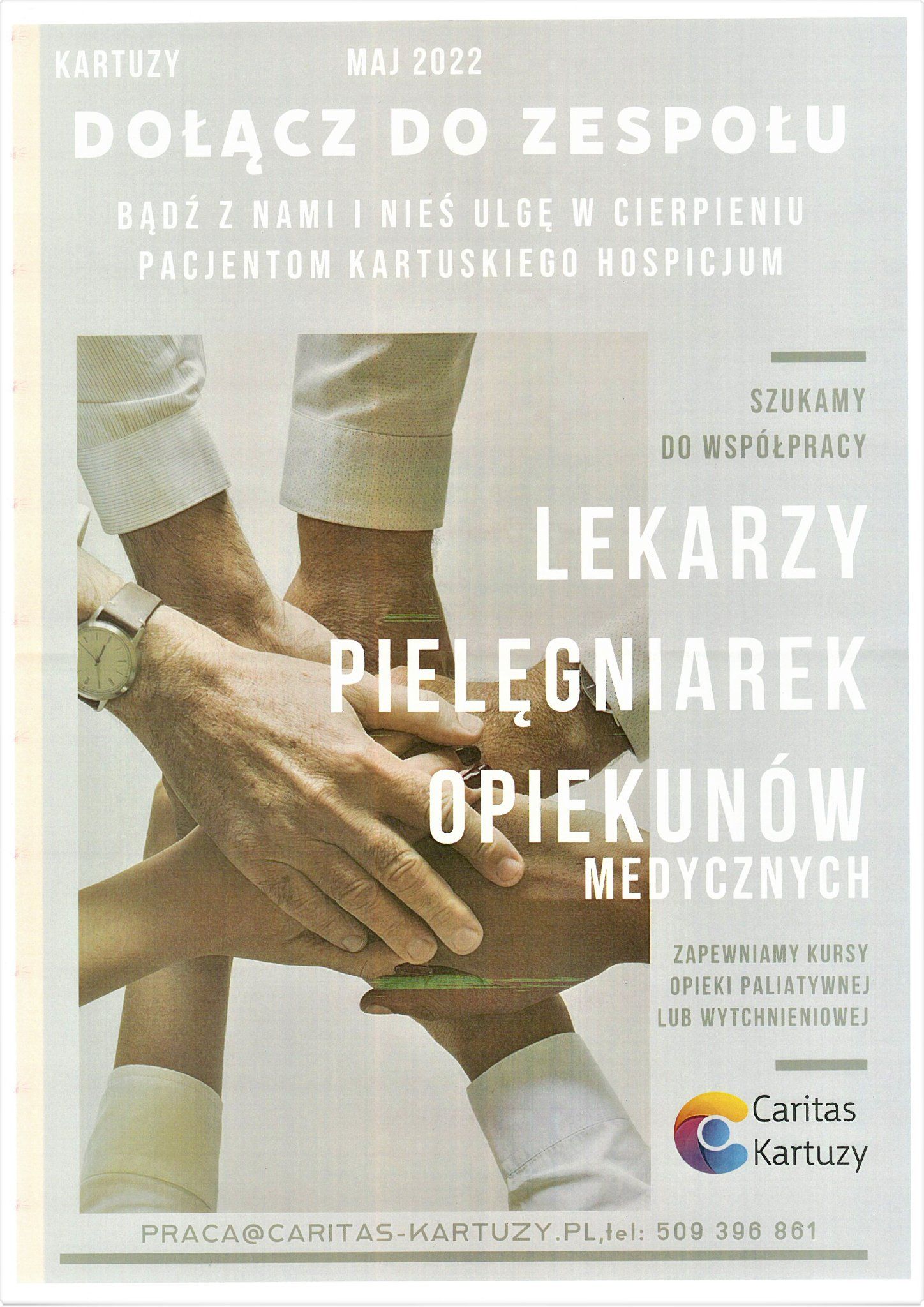 ZAPROSZENIE DO WSPÓŁPRACY W KARTUSKIM HOSPICJUM