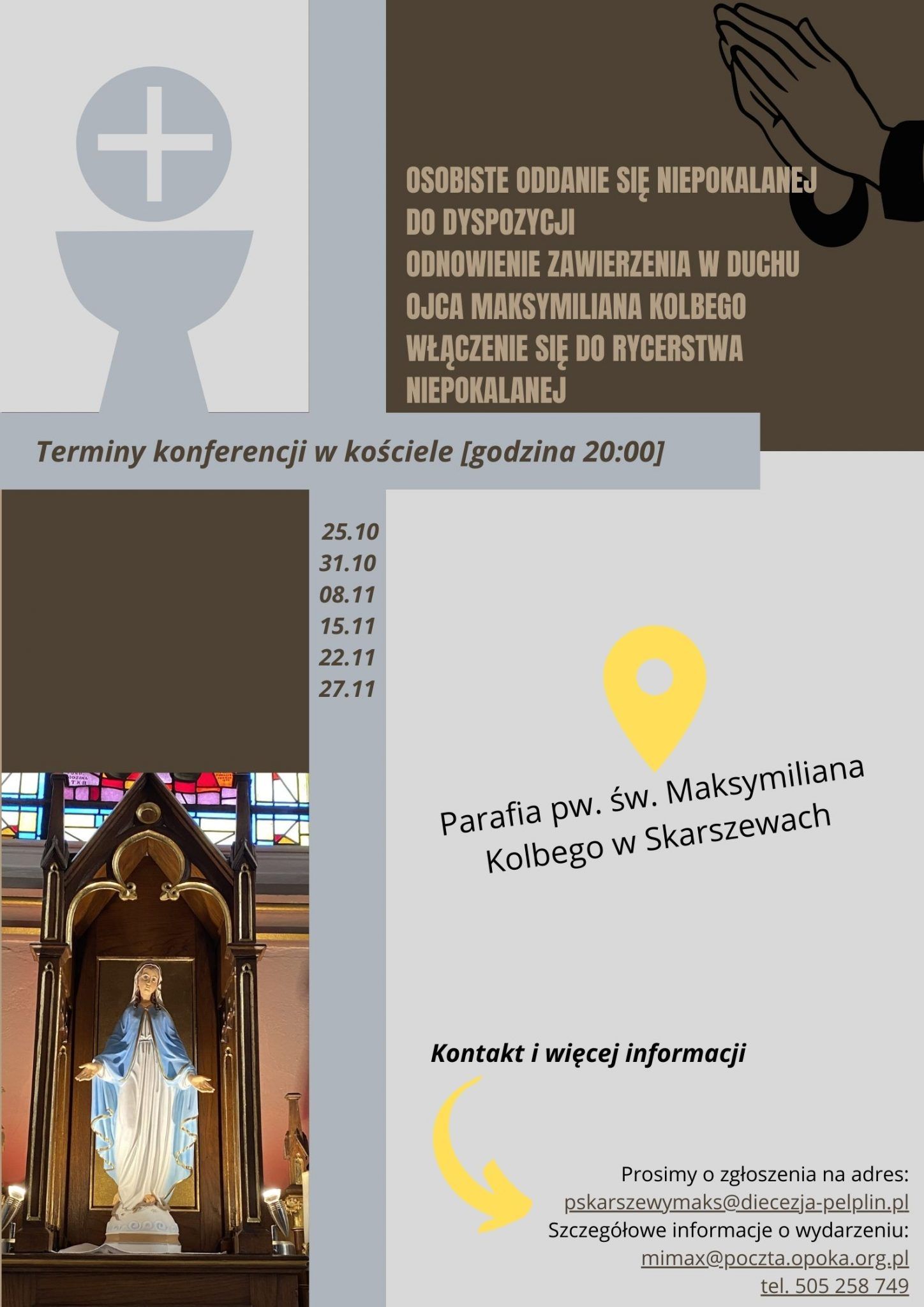 WSPÓLNOTOWE przygotowanie do aktu zawierzenia Niepokalanej