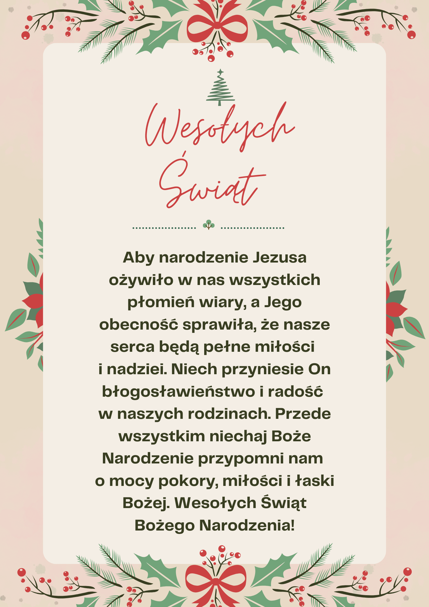 Życzenia - Boże Narodzenie 2023